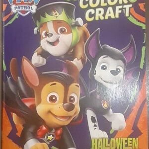 Paw Patrol Halloween Color Craft Book - Black, White, Orange